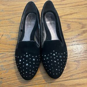 Kohl's Solesenseability Black Studded Slip-On Women's Loafers